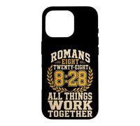 Christian Romans 8:28 All Things Work Together Verse Gift Case for iPhone 16 Pro