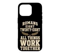 Christian Romans 8:28 All Things Work Together Verse Gift Case for iPhone 16 Pro