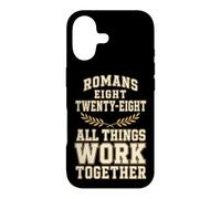Christian Romans 8:28 All Things Work Together Verse Gift Case for iPhone 17
