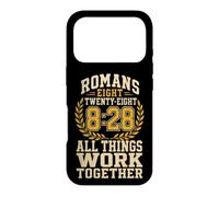 Christian Romans 8:28 All Things Work Together Verse Gift Case for iPhone 17 Pro