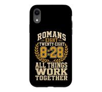 Christian Romans 8:28 All Things Work Together Verse Gift Case for iPhone XR