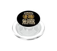 Christian Romans 8:28 All Things Work Together Verse Gift PopSockets PopGrip for MagSafe