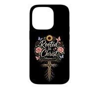 Christian Rooted In Christ Colossians 2:7 Faith Gift Case for iPhone 14 Pro
