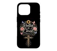 Christian Rooted In Christ Colossians 2:7 Faith Gift Case for iPhone 16 Pro