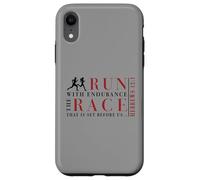 Christian Runner - Hebrews 12:1 Faith & Running Endurance Case for iPhone XR