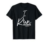 Christian Running Gift for Runners I Run with Purpose T-Shirt