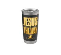 Christian Rustic Cross Jesus is The Way John 14:6 Stainless Steel Insulated Tumbler