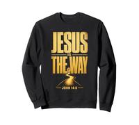 Christian Rustic Cross Jesus Is The Way John 14:6 Sweatshirt