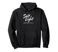 Christian Salt + Light Matthew 5:13-16 Bible Verse Faith Pullover Hoodie