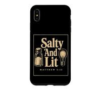 Christian Salty And Lit Matthew 5:13 Bible Verse Gift Case for iPhone XS Max