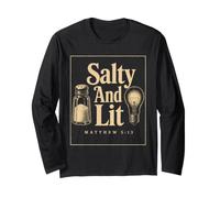 Christian Salty and Lit Matthew 5:13 Bible Verse Gift Long Sleeve T-Shirt