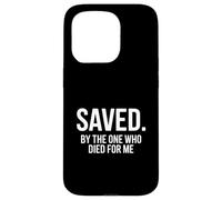Christian Saved By The One Who Died For Me Backprint Case for iPhone 15 Pro
