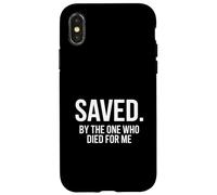 Christian Saved By The One Who Died For Me Backprint Case for iPhone X/XS