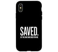 Christian Saved By The One Who Died for me Backprint Case for iPhone X/XS