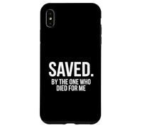 Christian Saved By The One Who Died For Me Backprint Case for iPhone XS Max