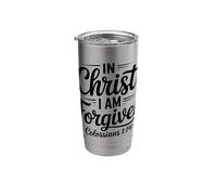 Christian Saved Redeemed in Christ I am Forgiven Colossians Stainless Steel Insulated Tumbler