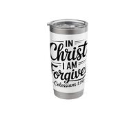 Christian Saved Redeemed in Christ I am Forgiven Colossians Stainless Steel Insulated Tumbler