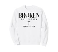 Christian Saying Broken But Chosen Minimal Sweatshirt