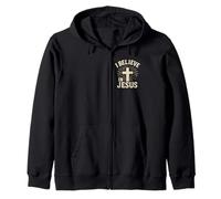 Christian Saying: I Believe In Jesus Zip Hoodie