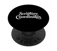 Christian Scripture Coordinates Bible Verse Mapping PopSockets Adhesive PopGrip