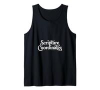 Christian Scripture Coordinates Bible Verse Mapping Tank Top