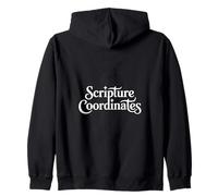 Christian Scripture Coordinates Bible Verse Mapping Zip Hoodie