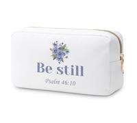 Christian Scripture Gifts for Women Makeup Bag Inspirational Gift Prayers Religious Gift Motivational Gift for Her Cosmetic Bag Christian Gift for Friend Travel Cosmetic Pouch Christmas Birthday Gift