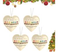 Christian Sea Glass Birds Keepsake, I Will Sing the Goodness of God | Handmade Style Glass Bird Artwork, Birds Family On Branch Art Decor With Bible Verse Psalm, Christmas Tree Hanging Ornaments
