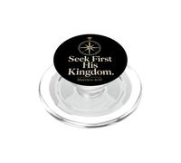 Christian S irst His Kingdom Matthew 6:33 Bible Verse PopSockets PopGrip for MagSafe