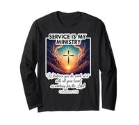 Christian Service is My Ministry Serving Others Jesus Christ Long Sleeve T-Shirt