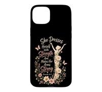 Christian She Dresses Herself With Strength Gift Case for iPhone 15 Plus