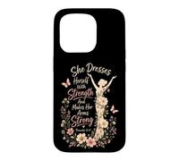 Christian She Dresses Herself With Strength Gift Case for iPhone 15 Pro