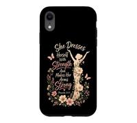 Christian She Dresses Herself With Strength Gift Case for iPhone XR