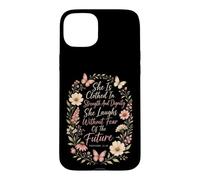 Christian She Is Clothed In Strength Proverbs 31 Woman Gift Case for iPhone 15 Plus