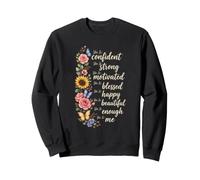 Christian She Is Confident Strong Blessed Woman Faith Gift Sweatshirt