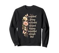 Christian She Is Confident Strong Blessed Woman Faith Gift Sweatshirt
