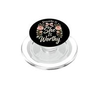 Christian She Is Worthy Proverbs 31 Woman Gift PopSockets PopGrip for MagSafe