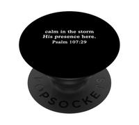 Christian Shirt Calm in the Storm His Presence Psalm Worship PopSockets Adhesive PopGrip