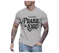 Christian Shirts for Men : Let Every Breath Praise The Lord Shirts Bible Verse Tshirt Faith Jesus Unisex Tops 2025 Mens T Shirt