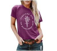 Christian Shirts for Women Consider How The Wildflowers Grow Shirt Bible Verse T Shirt Religious Inspirational Tee Top 2025 New Blouses for Women UK Tops for Women UK