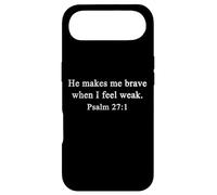Christian Shirts He Makes Me Brave Psalm Worship Faith Jesus Case for iPhone Air