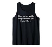 Christian Shirts His Word My Guide Through Shadows Psalm Tank Top
