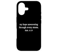 Christian Shirts Hope Unwavering Through Every Storm Worship Case for iPhone 17