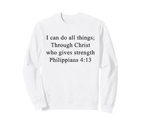 Christian Shirts I Can Do All Things Philippians 4:13 Jesus Sweatshirt