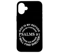 Christian Shirts Men Women Jesus Shirt God is My Refuge Case for iPhone 16 Plus