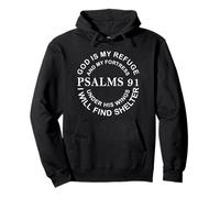 Christian Shirts Men Women Jesus Shirt God is My Refuge Pullover Hoodie
