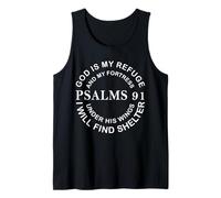 Christian Shirts Men Women Jesus Shirt God is My Refuge Tank Top