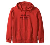 Christian Shirts Walk By The Spirit Worship Faith Jesus Zip Hoodie