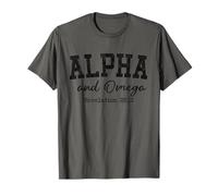 Christian Shirts Women Men Alpha and Omega King Jesus God T-Shirt