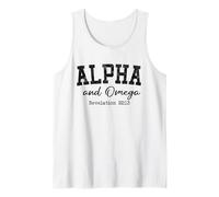 Christian Shirts Women Men Alpha and Omega King Jesus God Tank Top